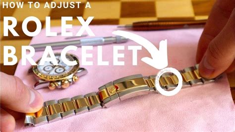 reattach rolex bracelet|how to open a Rolex bracelet.